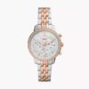 Fossil Neutra Women's Watch with Chronograph Display and Two-Tone Stainless Steel Bracelet Band