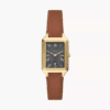 Fossil Raquel Three-Hand Date Women's LiteHide™ Leather Watch - Gold/Brown