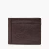 Fossil Neel Leather Bifold with Flip ID Men's Wallet, Brown