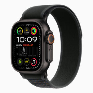 Apple Watch Ultra 2 GPS + Cellular, 49mm Black Titanium Case with Black Trail Loop - M/L